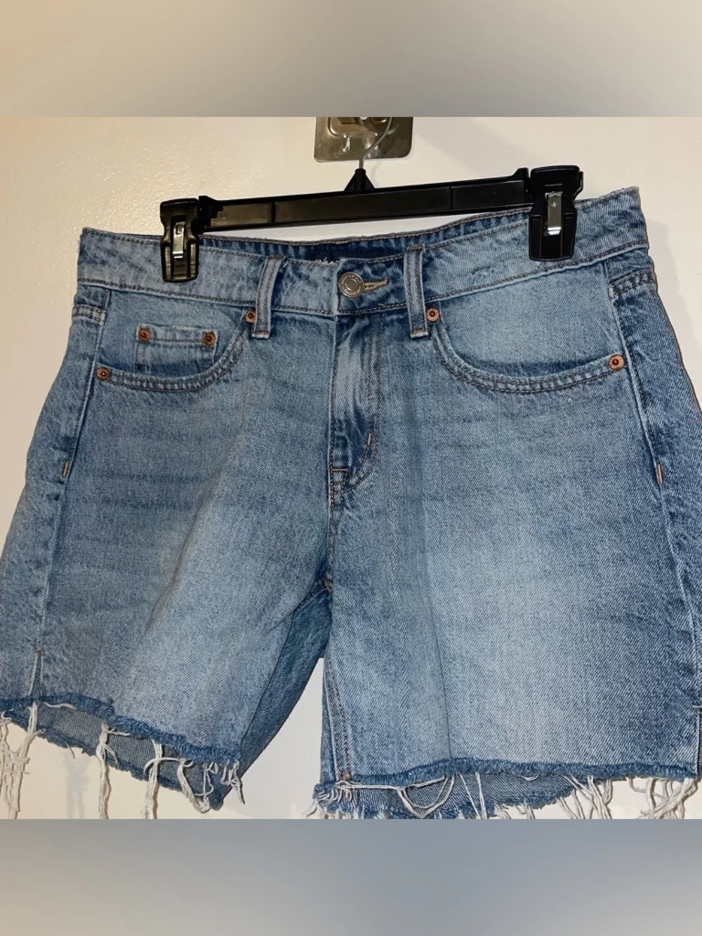 Aeropostale Blue Denim Baggy Cutoff Shorts